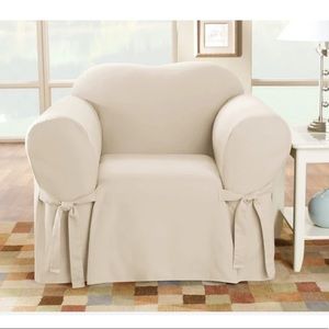 Surefit Duck Straight Skirt Chair Slipcover